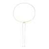 Jewelry Copper Ochain Long Tassel Necklace Geometric Style Electroplated