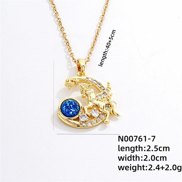 Jewelry Copper Ochain Necklace Women's Light Luxury Titanium Steel Electroplating Design