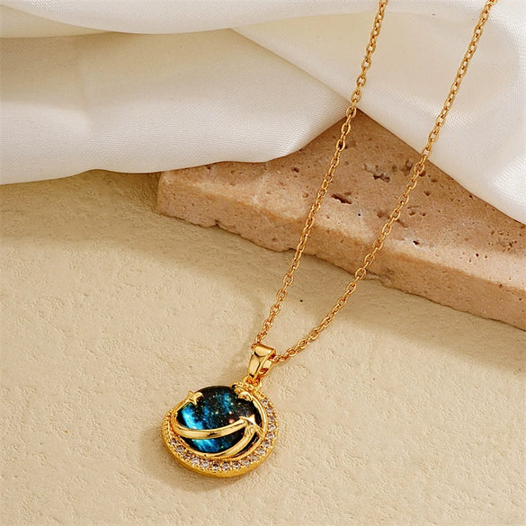 Jewelry Copper Ochain Necklace Women's Light Luxury Titanium Steel Electroplating Design