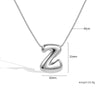 Jewelry Copper Pendant Necklace Geometric Letter Snake Bone Chain Gold Plated