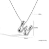Jewelry Copper Pendant Necklace Geometric Letter Snake Bone Chain Gold Plated