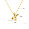 Jewelry Copper Pendant Necklace Geometric Letter Snake Bone Chain Gold Plated