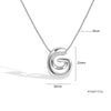 Jewelry Copper Pendant Necklace Geometric Letter Snake Bone Chain Gold Plated