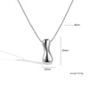 Jewelry Copper Pendant Necklace Geometric Letter Snake Bone Chain Gold Plated
