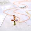 Jewelry Copper Pendant Necklace With Geometric Pattern And Ochain