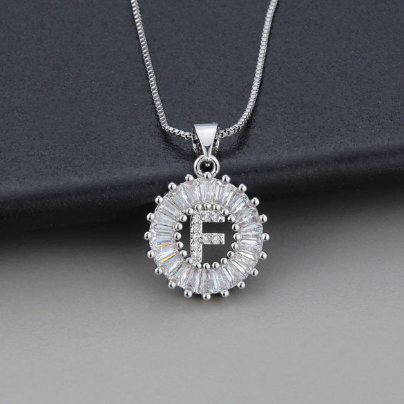 Jewelry Copper Pendant With Letter Pattern And Electroplating Treatment
