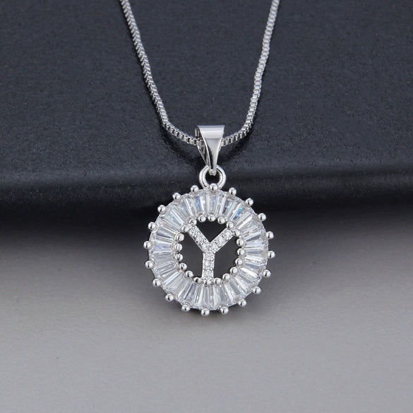 Jewelry Copper Pendant With Letter Pattern And Electroplating Treatment