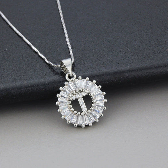 Jewelry Copper Pendant With Letter Pattern And Electroplating Treatment
