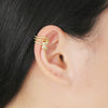 Jewelry Copper Plated 18K Gold Butterfly Geometric Light Luxury Style Ear Clip Earrings