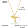 Jewelry Copper Plated With Real Gold Letters Numbers Text Irregular Style Necklace For Women