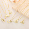 Jewelry Copper Plated With Real Gold Letters Numbers Text Irregular Style Necklace For Women