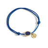 Jewelry Copper Real Gold Plated Woven Hand Rope Chain With Flower Pattern For Women