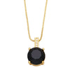 Jewelry Copper Round Zircon Geometric Minimalist Pendant Necklace With Box Chain