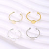 Jewelry Copper Small Fragrance Geometric Electroplated Open Ring Holder Earrings Accessories