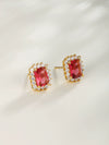 Jewelry Copper Zinc Alloy Geometric Square Electroplating Letters Earrings Pendant Set For Women
