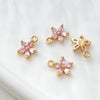 Jewelry Copper Zircon Bauhinia Pendant Electroplated Accessories