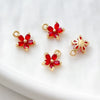 Jewelry Copper Zircon Bauhinia Pendant Electroplated Accessories