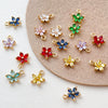 Jewelry Copper Zircon Bauhinia Pendant Electroplated Accessories