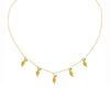 Jewelry Copper Zircon Fruit Pattern Cross Chain Necklace For Women Set With Precious Stones