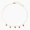 Jewelry Copper Zircon Fruit Pattern Cross Chain Necklace For Women Set With Precious Stones