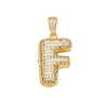 Jewelry Copper Zircon Goldplated Letter Clavicle Chain Pendant With Ochain And Electroplating Treatment