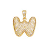 Jewelry Copper Zircon Goldplated Letter Clavicle Chain Pendant With Ochain And Electroplating Treatment