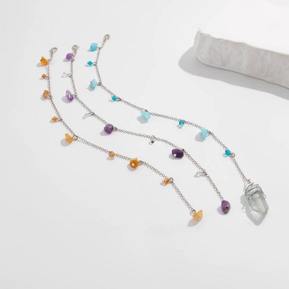 Jewelry Copperclad Iron Chain Turquoise Crystal Electroplated Sweet Style Hairpin