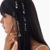 Jewelry Copperclad Iron Chain Turquoise Crystal Electroplated Sweet Style Hairpin