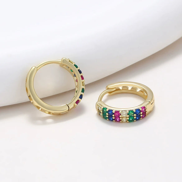 Jewelry Copperzinc Alloy Geometric Electroplated Artificial Gemstone Earrings