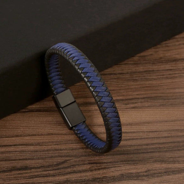 Jewelry Couple Bracelets Microfiber Leather Stainless Steel Magnetic Buckle Electroplating Original Design