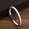 Jewelry Couple Bracelets Microfiber Leather Stainless Steel Magnetic Buckle Electroplating Original Design