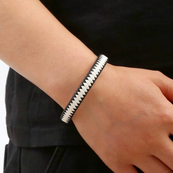 Jewelry Couple Bracelets Microfiber Leather Stainless Steel Magnetic Buckle Electroplating Original Design