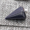 Jewelry Crystal Agate Pendant Necklace Geometric Hexagonal Column Conical Design