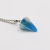 Jewelry Crystal Agate Pendant Necklace Geometric Hexagonal Column Conical Design
