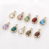 Jewelry Crystal Glass Transparent Phnom Drop Cutting Surface Metal Electroplating Matching Material