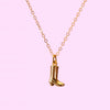 Jewelry Denim Boots Pendant Necklace Retro Style Stainless Steel Titanium Steel Geometric Shape Furnace Vacuum Plating Electroplating
