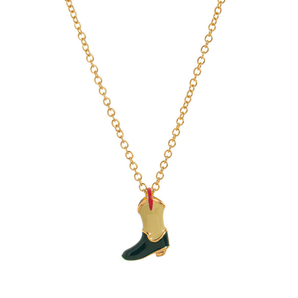 Jewelry Denim Boots Pendant Necklace Retro Style Stainless Steel Titanium Steel Geometric Shape Furnace Vacuum Plating Electroplating