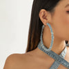 Jewelry Denim Geometric Heart Star Shape Handmade Ring Earring