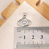 Jewelry Devil's Eye Pendant Bracelet Necklace Copper Gold Plated Inlay