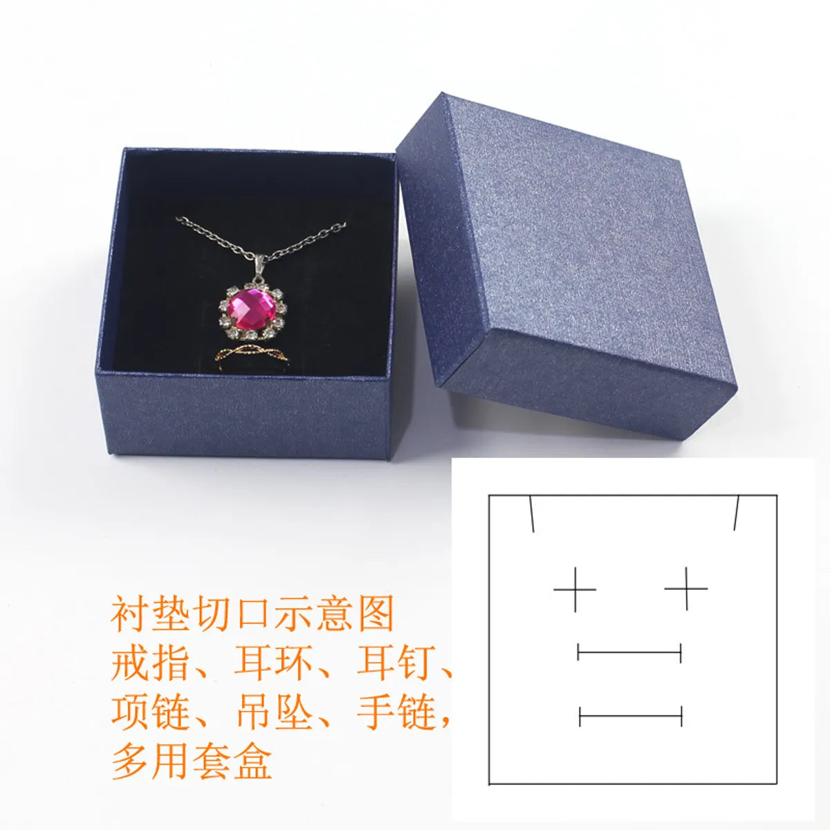 Jewelry Display Earrings Necklace Rings Box