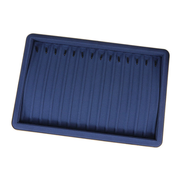 Jewelry Display Plate And Box Pu Leather Solid Color For Pendant Bracelet Earrings Necklace