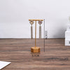 Jewelry Display Plate Geometric Wood Velvet Splicing Highend Storage Props