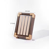Jewelry Display Plate Geometric Wood Velvet Splicing Highend Storage Props