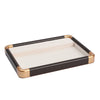 Jewelry Display Plate Imitation Wood Geometric Shape Splicing Highend Luxury For Ring Earrings Storage
