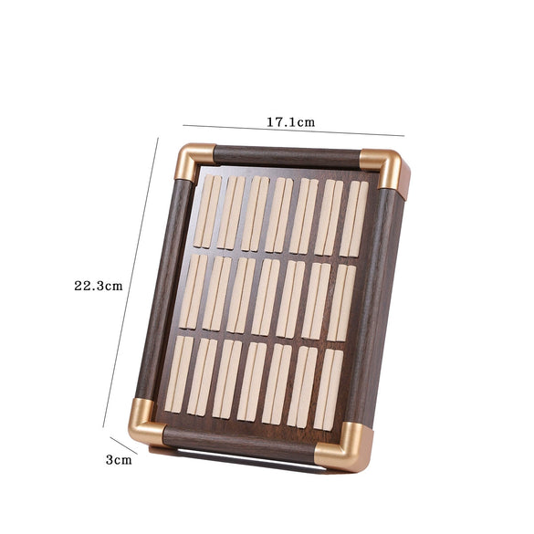 Jewelry Display Plate Wood Highend Geometric Shape Splicing