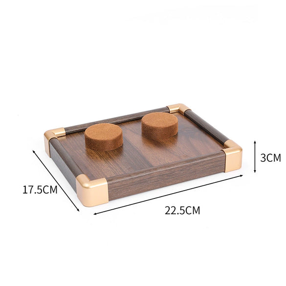 Jewelry Display Plate Wood Highend Geometric Shape Splicing