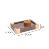 Jewelry Display Plate Wood Highend Geometric Shape Splicing