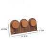 Jewelry Display Plate Wood Highend Geometric Shape Splicing