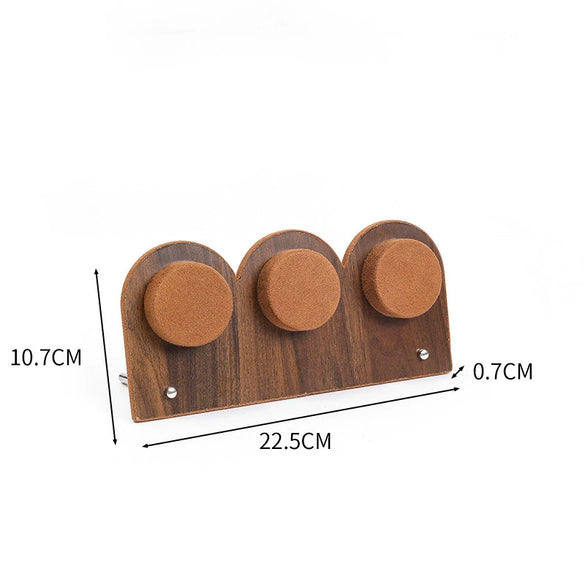 Jewelry Display Plate Wood Highend Geometric Shape Splicing