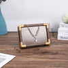 Jewelry Display Plate Wood Highend Geometric Shape Splicing